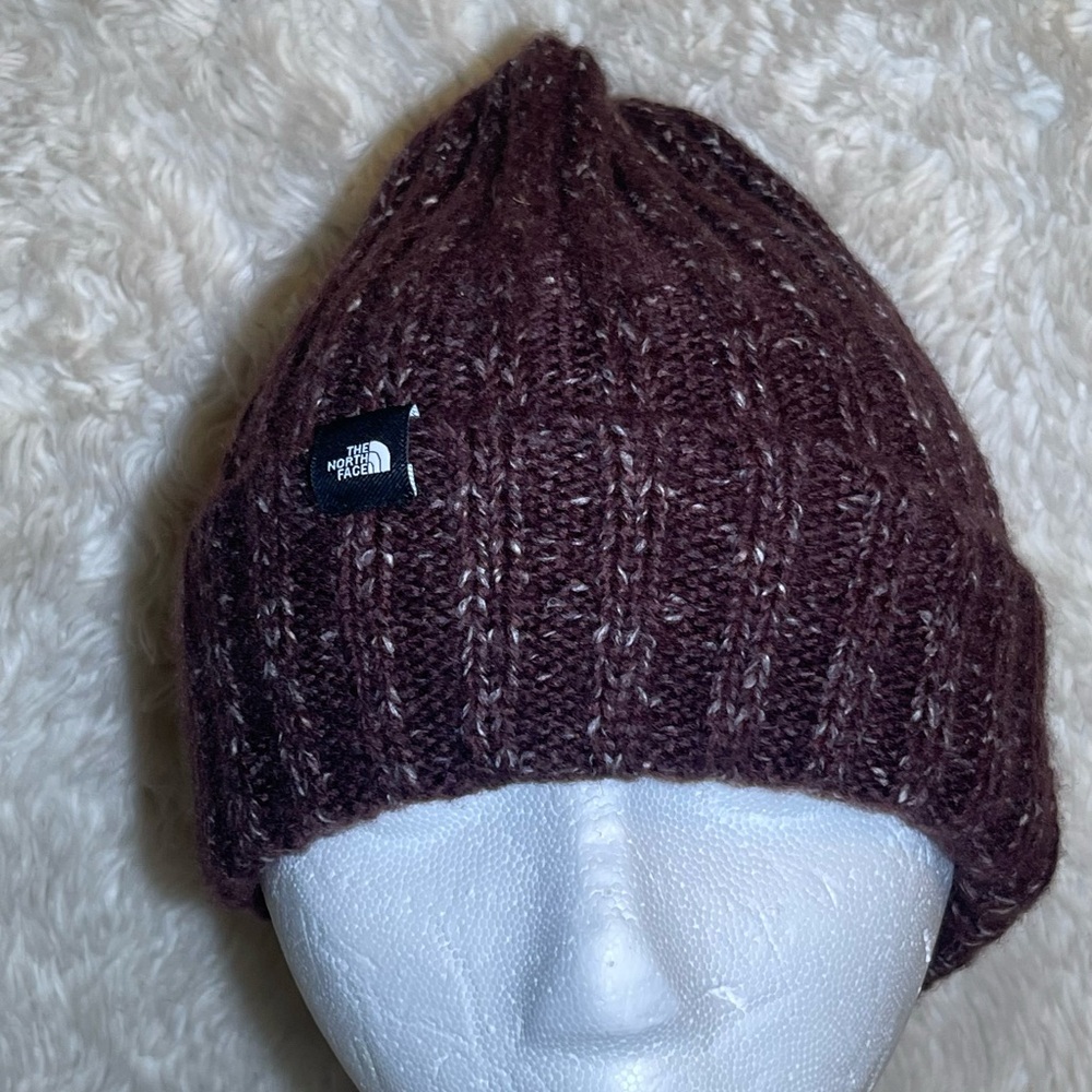 The North Face rib Beanie root brown hat